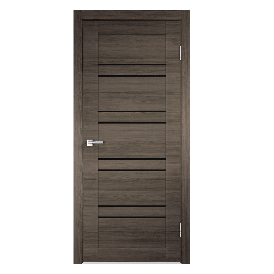 Изображение товара Межкомнатная дверь Velldoris Linea 8 с остеклением 70x200 см, серый дуб