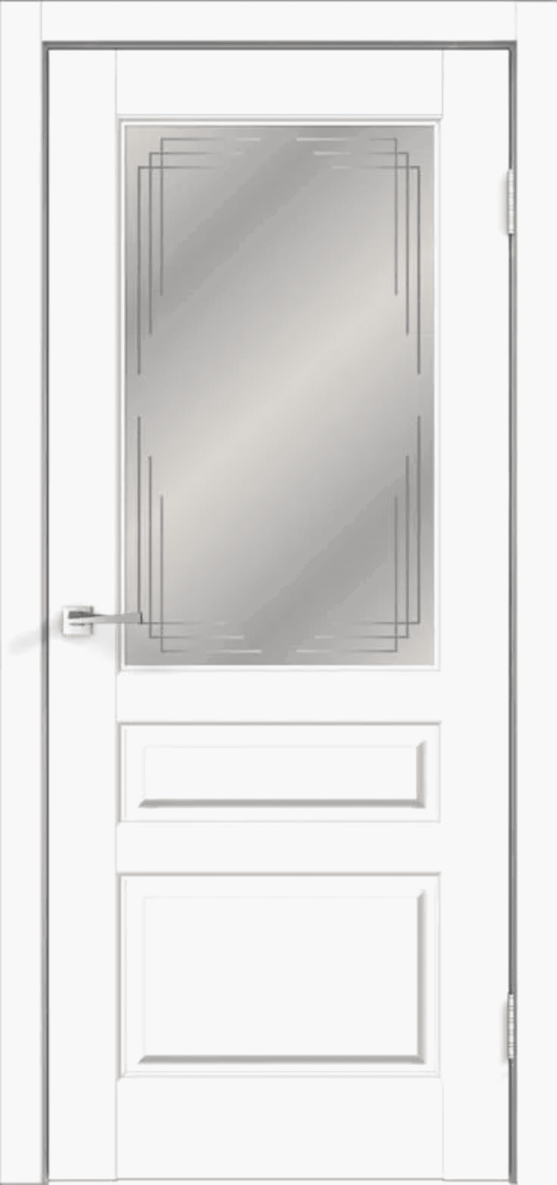 Изображение товара Дверь Velldoris Villa 70x200 см ПВХ эмалит белый с остеклением