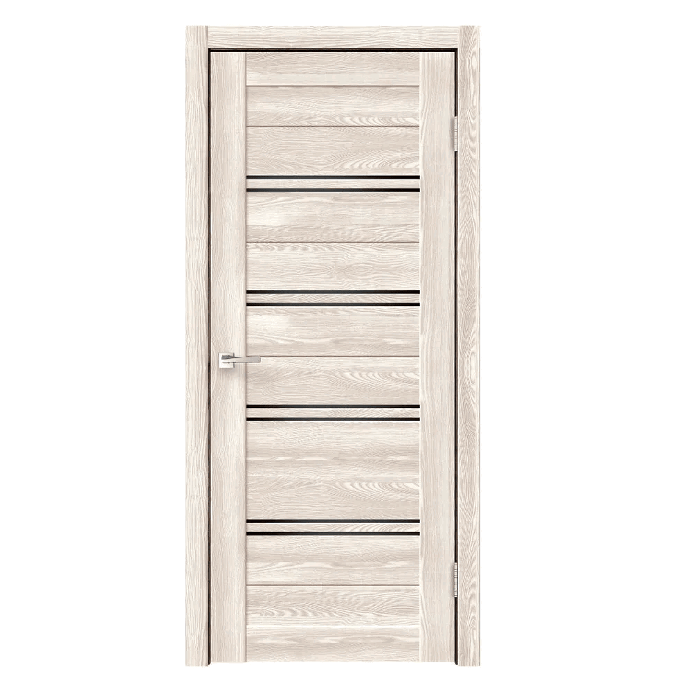 Изображение товара Дверь межкомнатная Velldoris Xline 4 остеклённая 200x60см ПВХ цвет клён крем без замка и петель