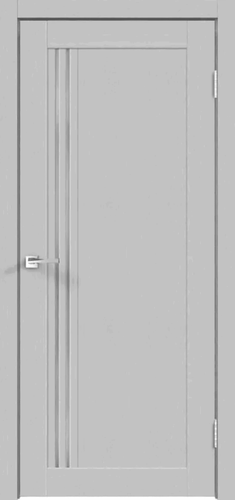 Изображение товара Дверь межкомнатная Velldoris Xline 8 остеклённая 200x90см ПВХ цвет грей эмалит текстурный без замка и петель