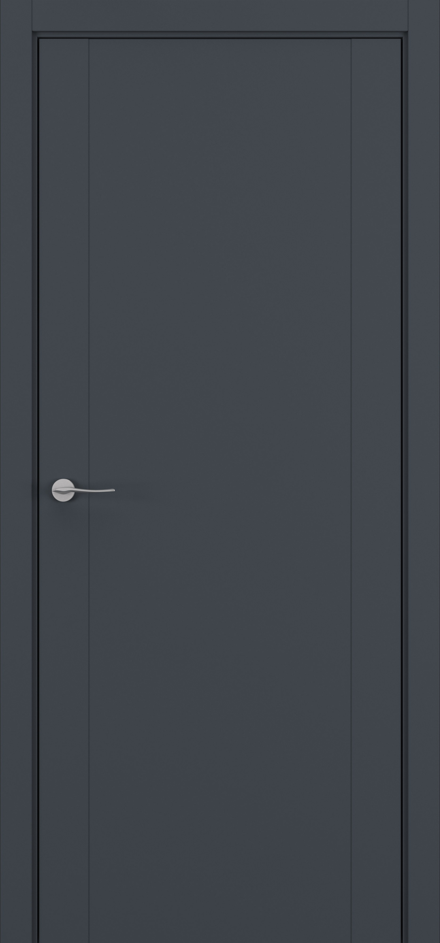 Изображение товара ZADOOR S25 Дверное полотно графит премир мат 200x80 см