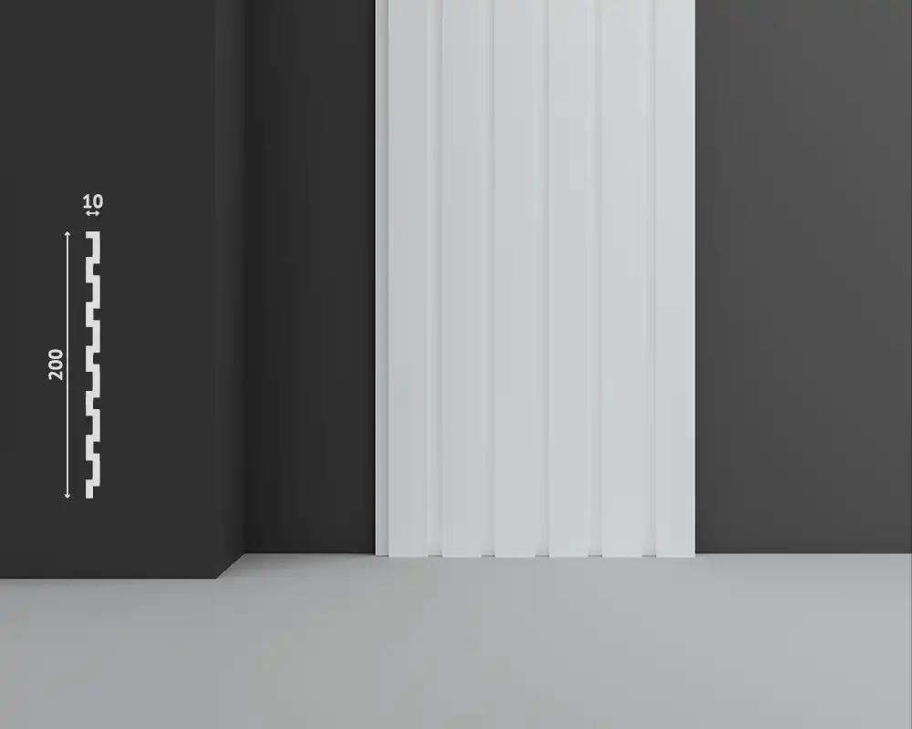 Изображение товара Стеновая панель 3D Decostar DuroStyle SK-P-109-М3 3000x200x6мм 0.40м² белый 1шт