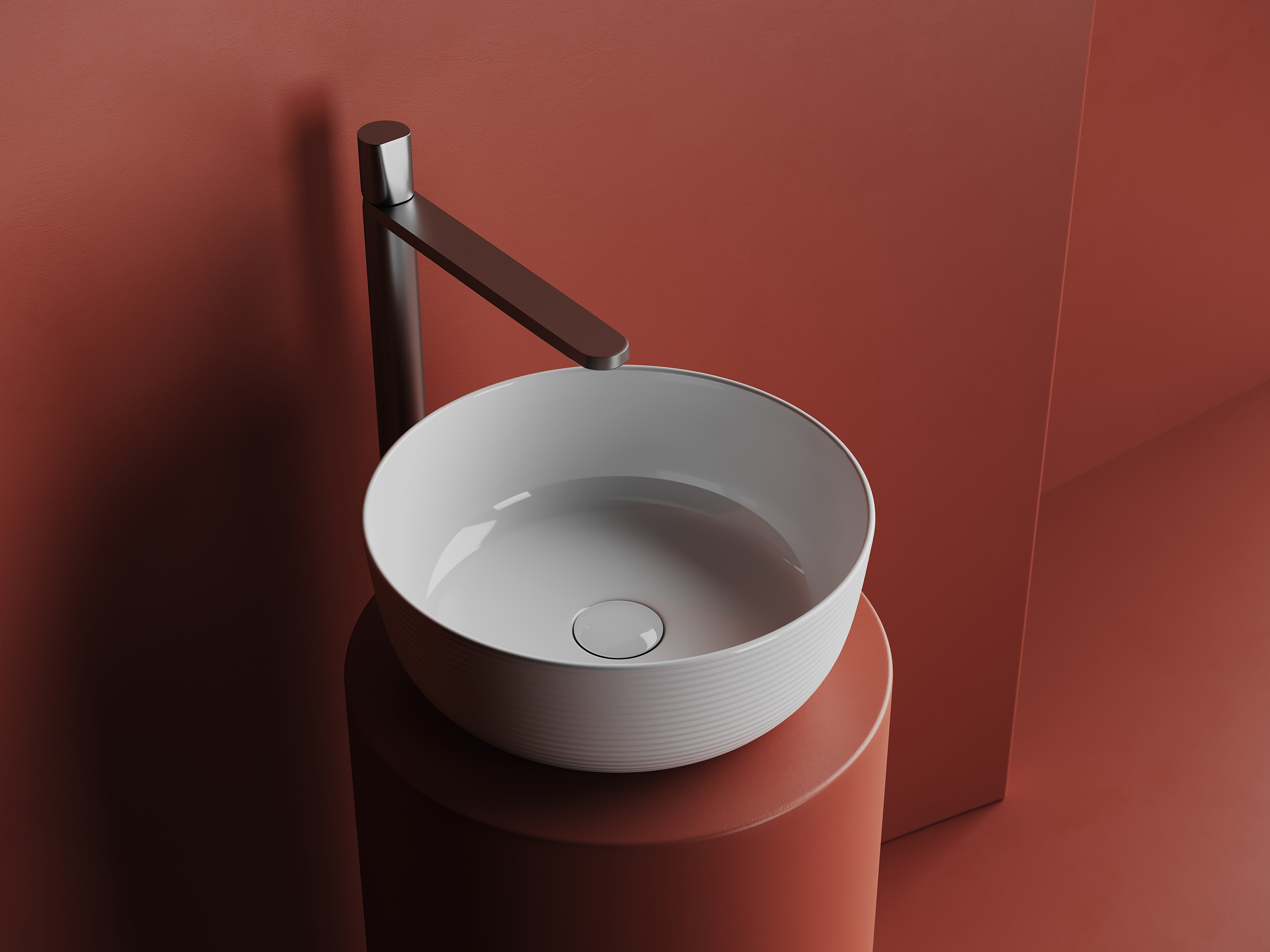 Изображение товара Раковина накладная Ceramicanova Element 35.6см цвет белый
