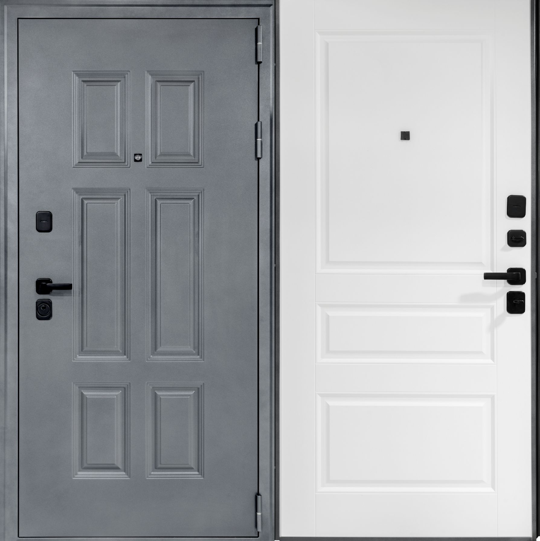 Изображение товара Входная дверь Дверной континент Анкона н правый 205x96см цвет неон муар 70219/софт белый