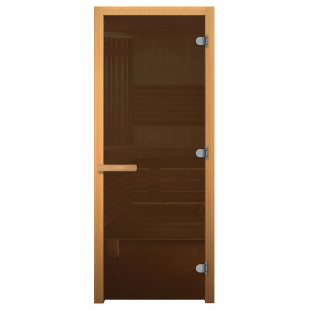 Изображение товара Дверь для сауны ВЕЗУВИЙ Ольха 190x70 см 3 петли 716 CR