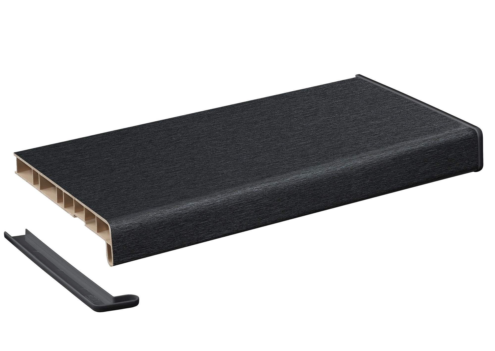 Изображение товара Подоконник Crystallit 1500x250мм графит clean touch матовый