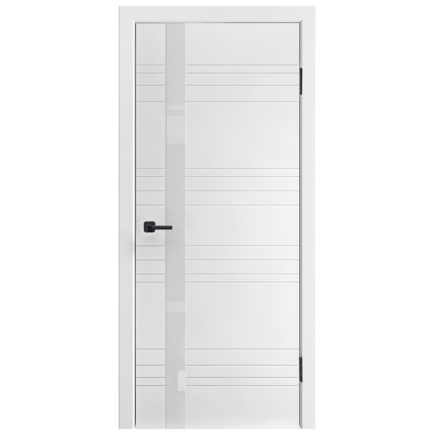 Изображение товара Дверь межкомнатная Дверипро А-1 остеклённая 60x200см эмаль цвет белый без замка и петель