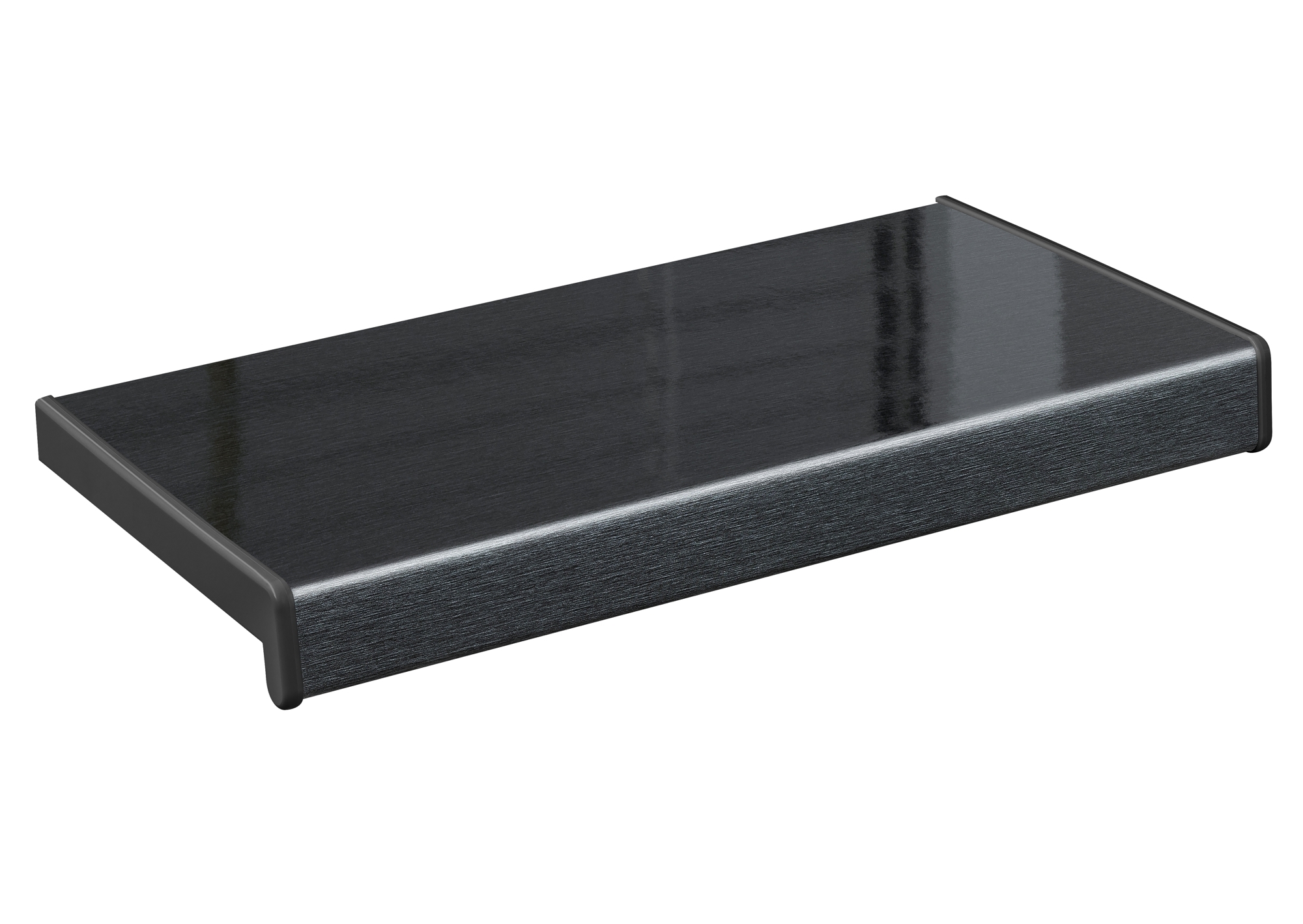 Изображение товара Подоконник Crystallit 1700x300мм графит глубокий глянец