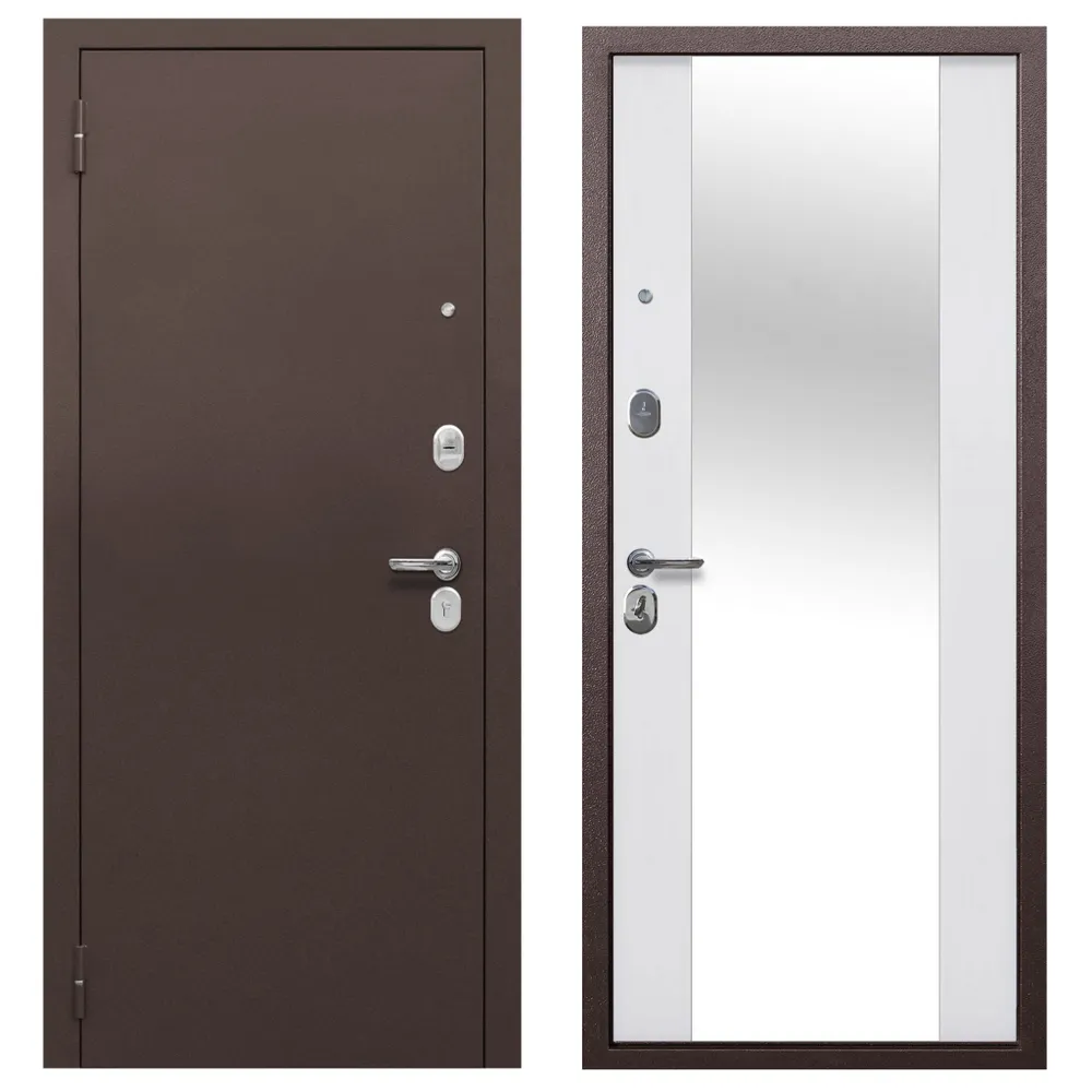 Изображение товара Foreman Т — антик медь/эмалит белый, зеркало, 205x96 см