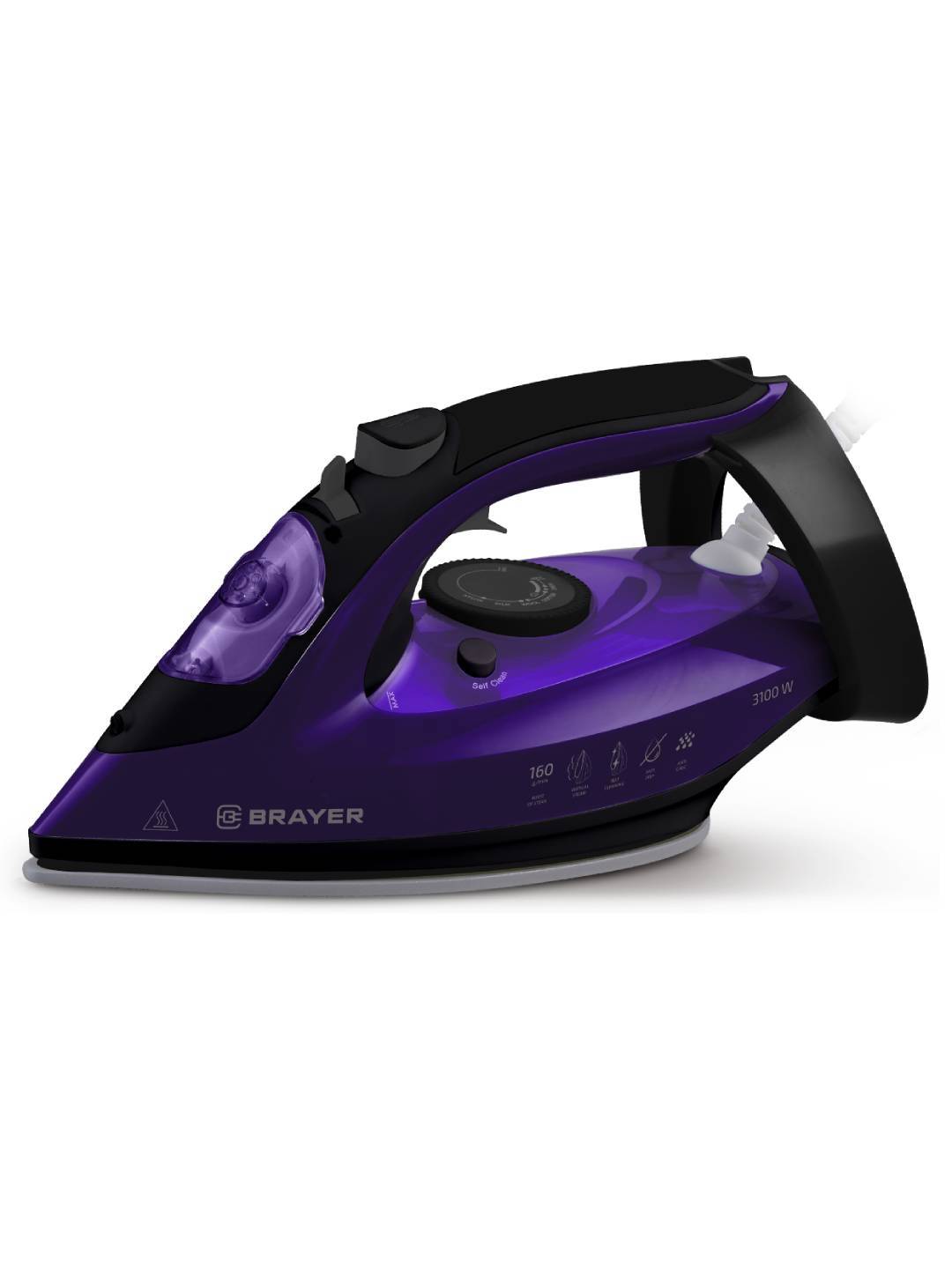 Изображение товара Утюг Brayer Br4012 с керамической подошвой и вертикальным отпариванием