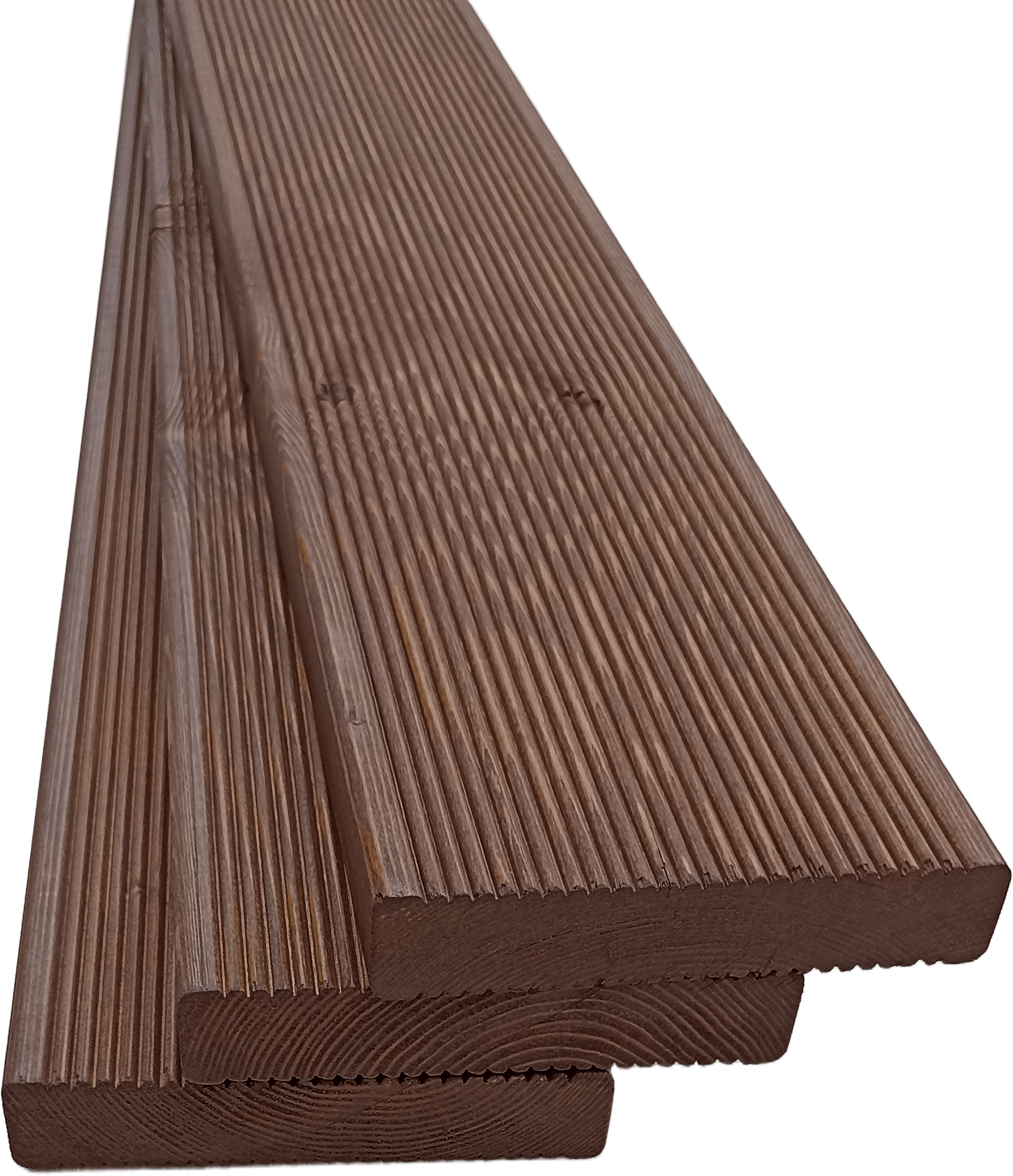 Изображение товара Террасная доска Profipaints лиственница сорт AB 1000x140x28мм вельвет 0.85м2 цвет палисандр 6шт