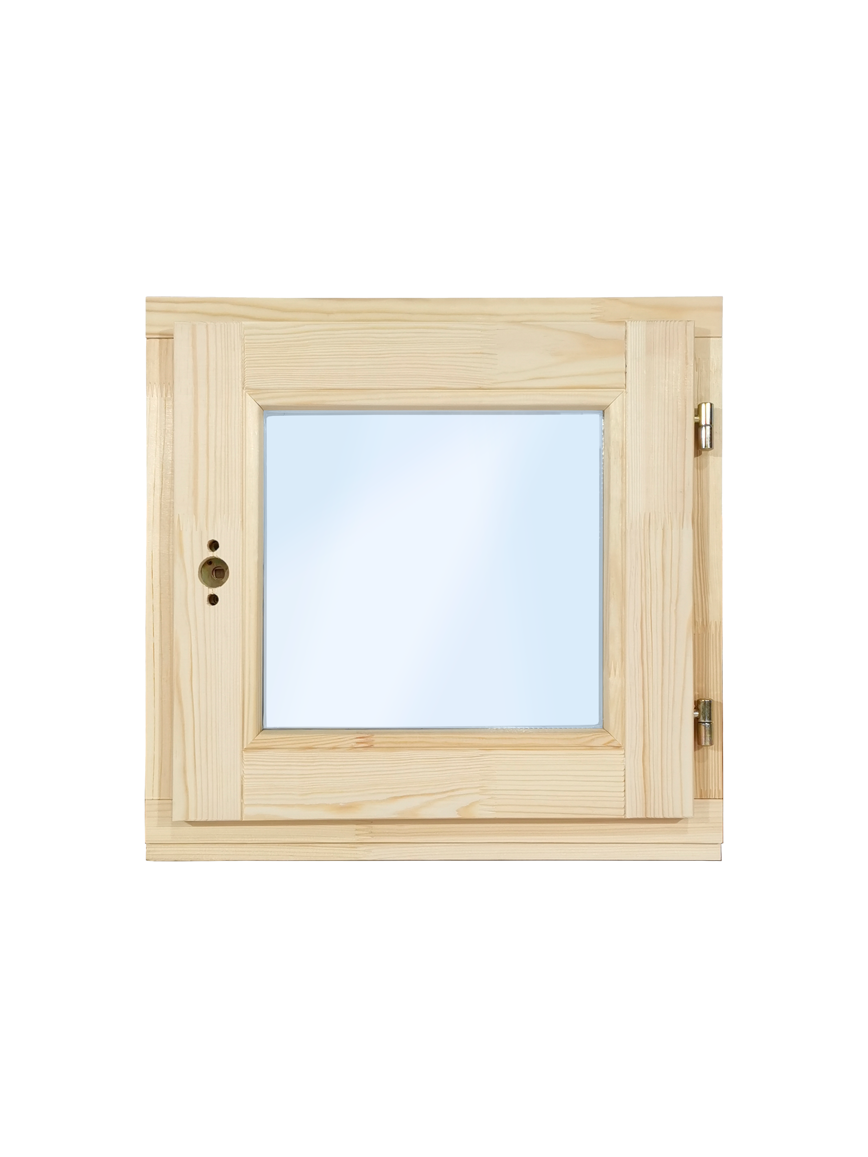 Изображение товара Деревянное окно Timber&Style одностворчатое 460x470мм (ВхШ) однокамерный стеклопакет белый