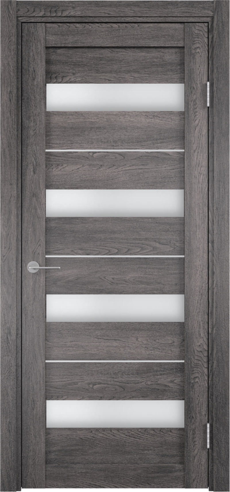 Изображение товара Дверь межкомнатная Бавария 02 остеклённая 200x60см пленка ПВХ цвет дуб шале графит без замка и петель