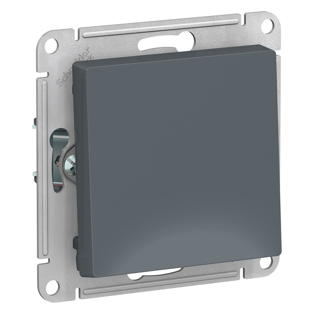 Изображение товара Выключатель встраиваемый Systeme Electric AtlasDesign ATN000711 1 клавиша цвет темно-серый