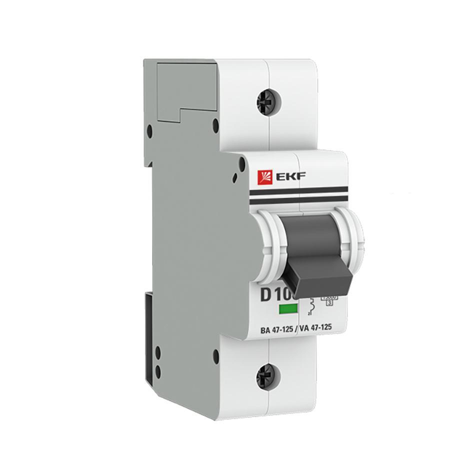 Изображение товара Автоматический выключатель EKF PROxima ВА47-125 1P D100 А 15 кА