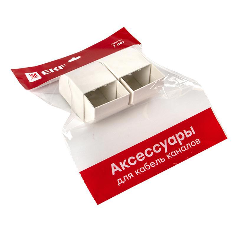 Изображение товара Заглушка для кабель канала EKF PROxima 60x60 мм белая 4 шт