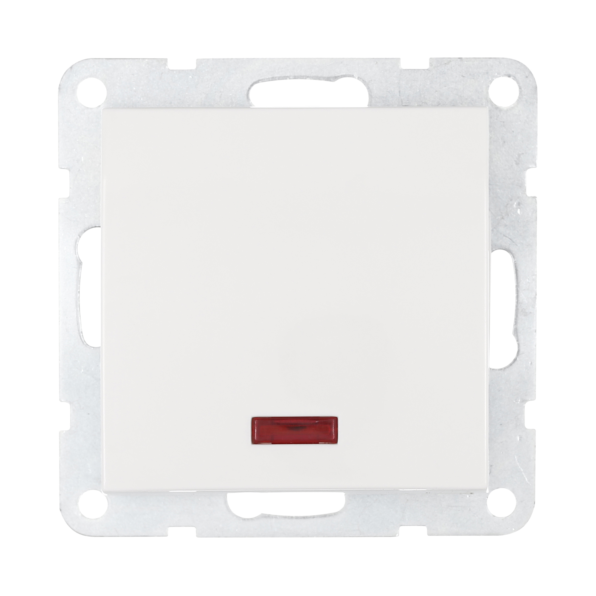 Изображение товара Выключатель встраиваемый Lk studio LK60 860204-1 c индикатором 1 клавиша цвет белый