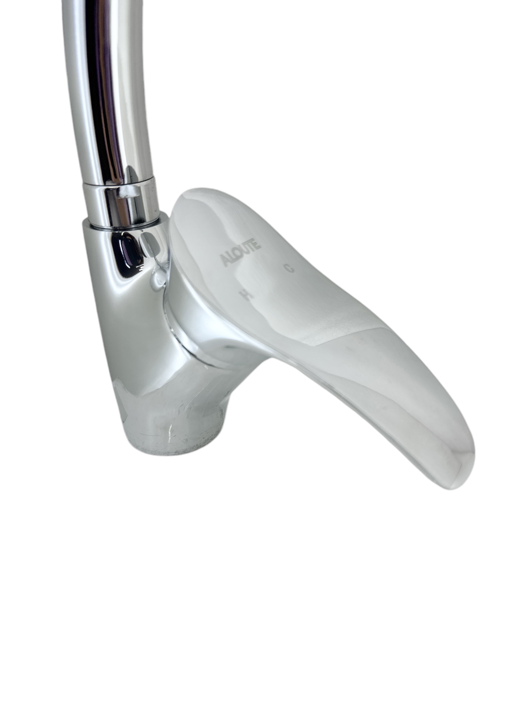 Изображение товара Смеситель для кухни Aloute A0113 поворотный излив 25 см серебристый