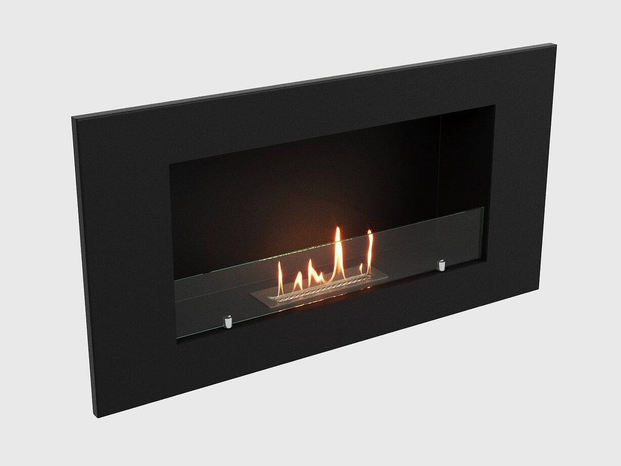 Изображение товара Биокамин настенный Lux Fire Кент 1 Н XS с живым огнем и обогревом