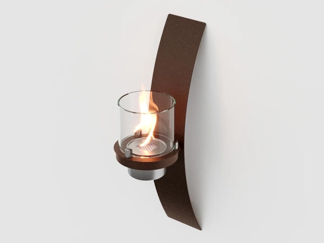 Изображение товара Биокамин настенный Lux Fire Олимпус 2 коричневый для любого интерьера