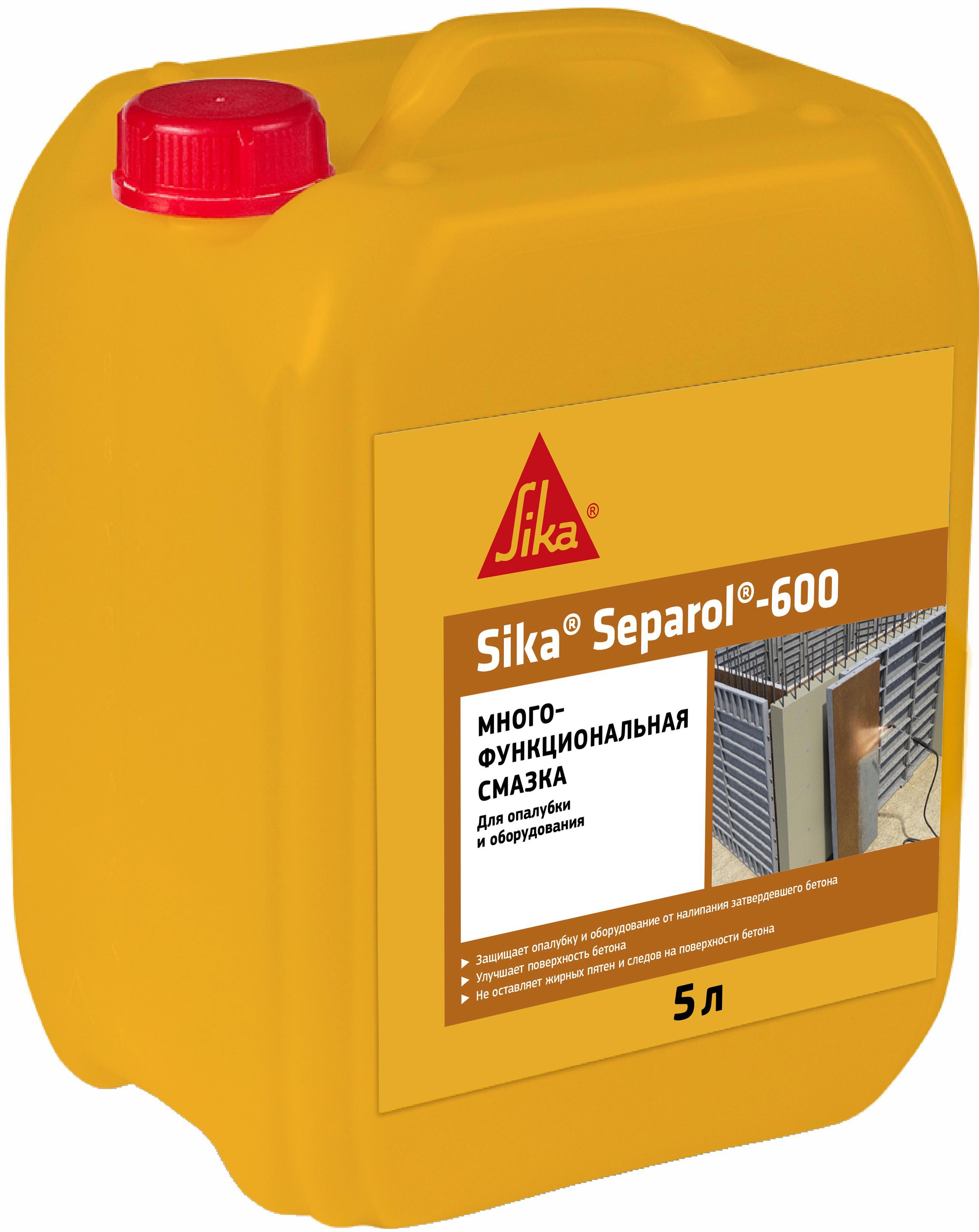 Изображение товара Синтетическая смазка Sika Separol-600 для форм и опалубки 5 л Изображение товара Синтетическая смазка Sika Separol-600 для форм и опалубки 5 л
