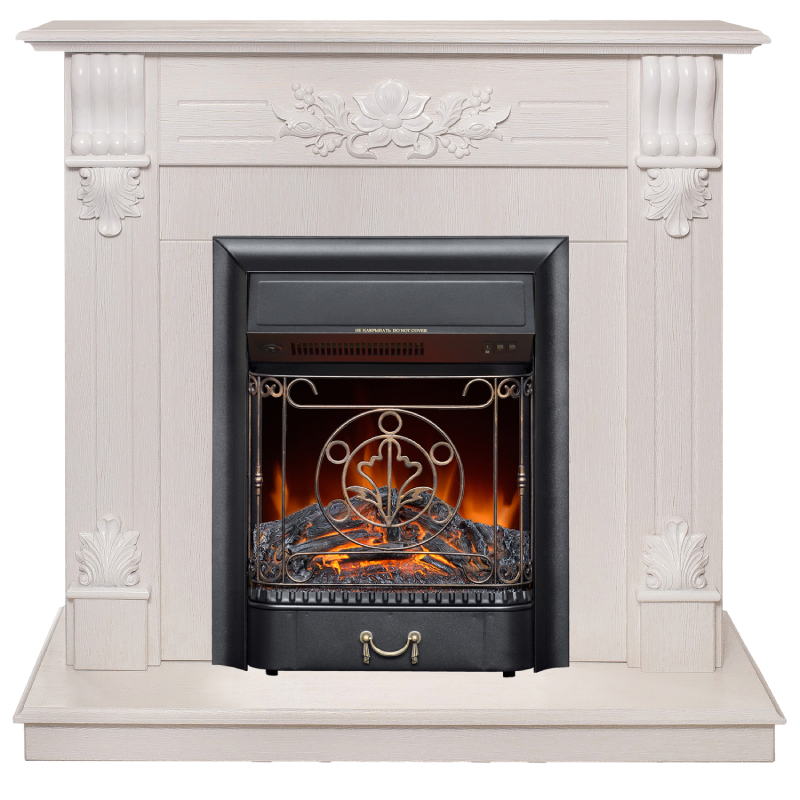 Изображение товара Каминокомплект Realflame Ottawa STD/EUG WT+ Majestic Lux BL цвет Белое золото