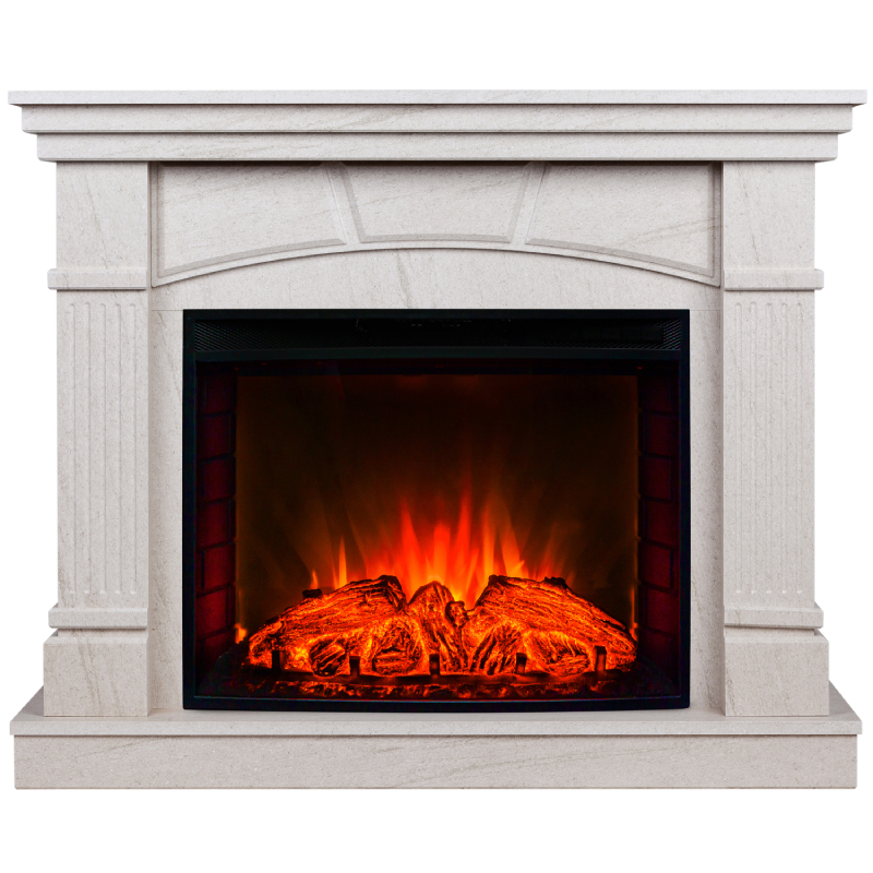 Изображение товара Каминокомплект Realflame History 25.5 WT + Evrika 25.5 с электроочагом и пультом удаленного управле