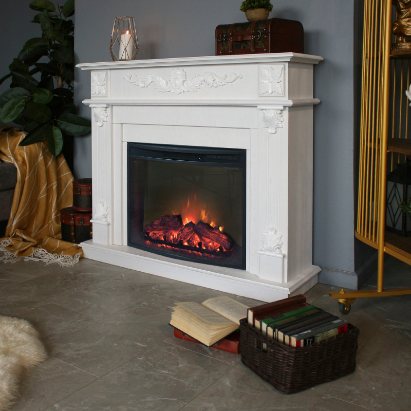 Изображение товара Каминокомплект Realflame Philadelphia 26/25 5 WT с электроочагом Evrica 25 5 для классического инте