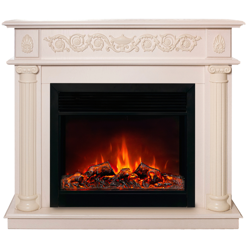 Изображение товара Каминокомплект Attica 25'5/26 WT с электроочагом Moonblaze-S Lux BL современный дизайн