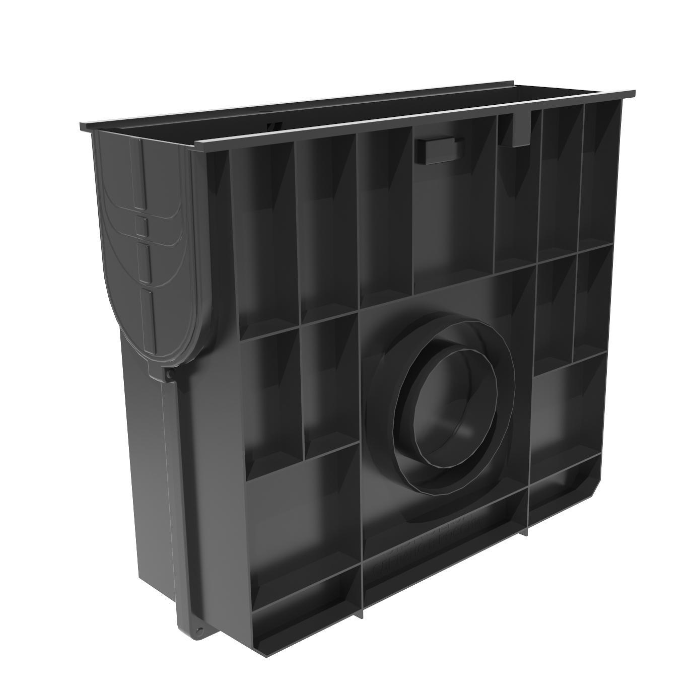Изображение товара Пескоуловитель пластиковый Gidrolica Standart 500x420x160мм DN100 черный класса C250 Изображение товара Пескоуловитель пластиковый Gidrolica Standart 500x420x160мм DN100 черный класса C250