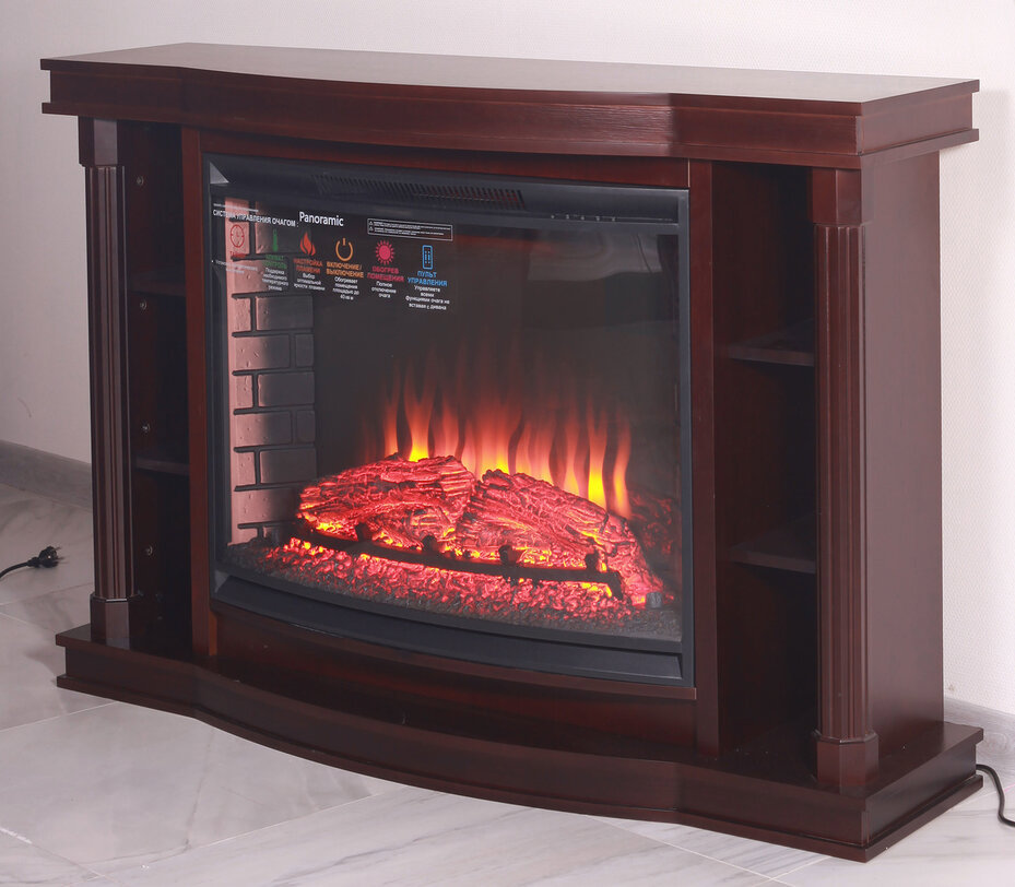 Изображение товара Электрический каминокомплект Inter Flame Гиант Темный Дуб с очагом Antares 33 LED FX QZ