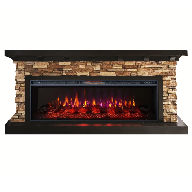 Изображение товара Каминокомплект Inter Flame Флэгстоун с эффектом пламени и обогревом 1700 Вт