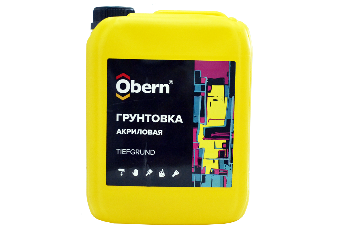 Изображение товара Грунтовка глубокого проникновения Obern Tiefgrund 5л для внутренней и наружной обработки Изображение товара Грунтовка глубокого проникновения Obern Tiefgrund 5л для внутренней и наружной обработки