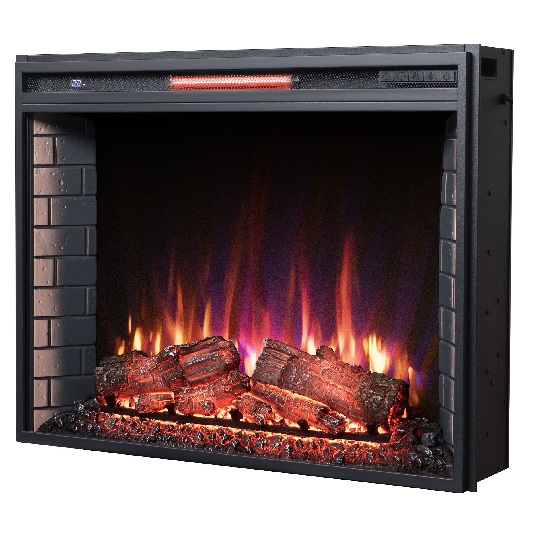 Изображение товара Электроочаг Inter Flame Antares 33 Led Fx Qz 1700Вт с эффектом пламени и климат-контролем