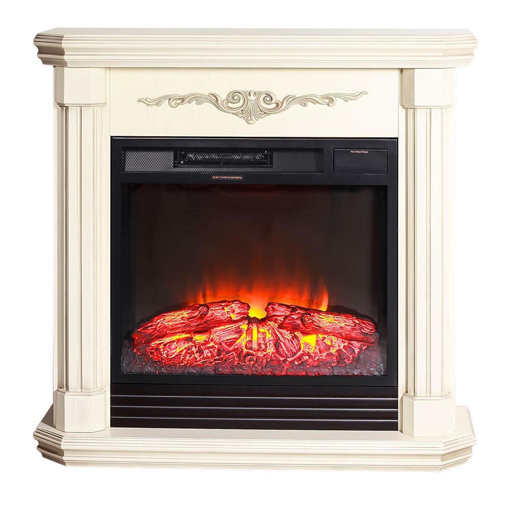 Изображение товара Каминокомплект Inter Flame Виелтон бежевый с очагом Foton IF-EF05-23 LED FX 1700Вт