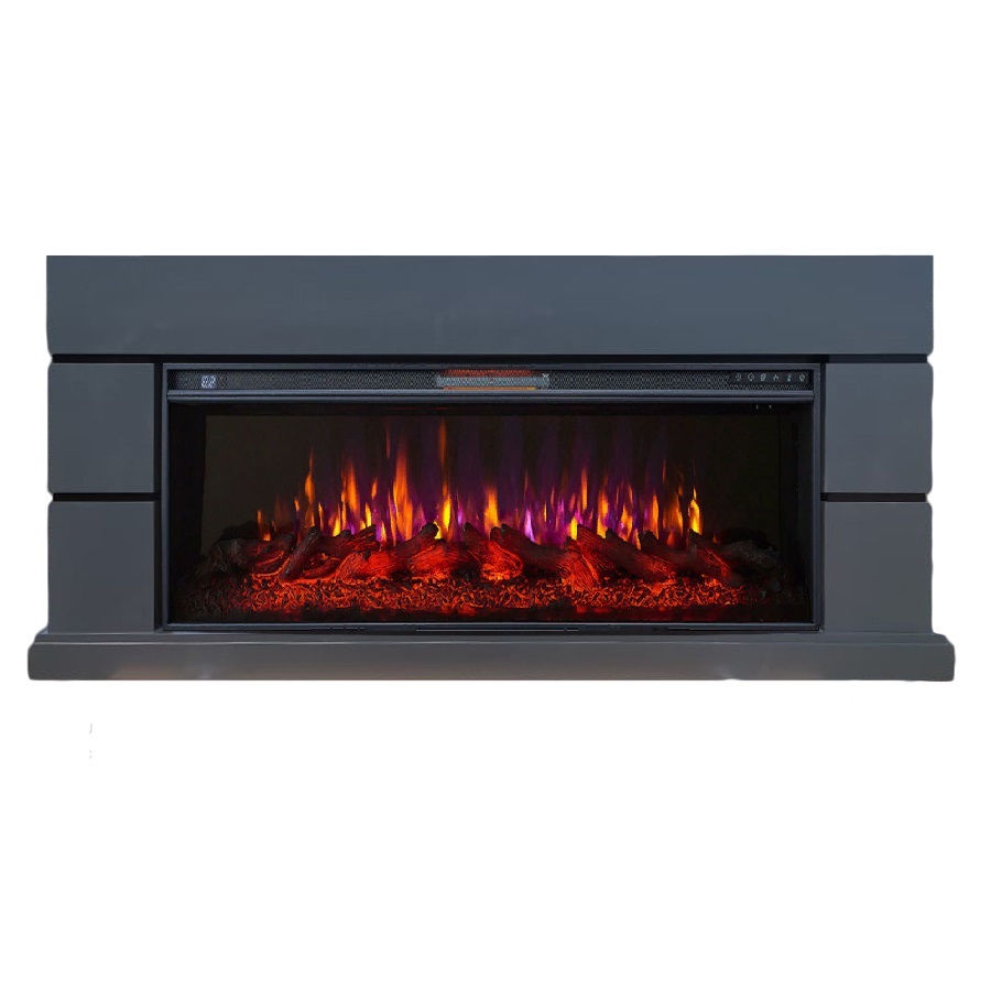 Изображение товара Каминокомплект Inter Flame Норд графит с очагом FreeSpace 50 1700Вт современный дизайн