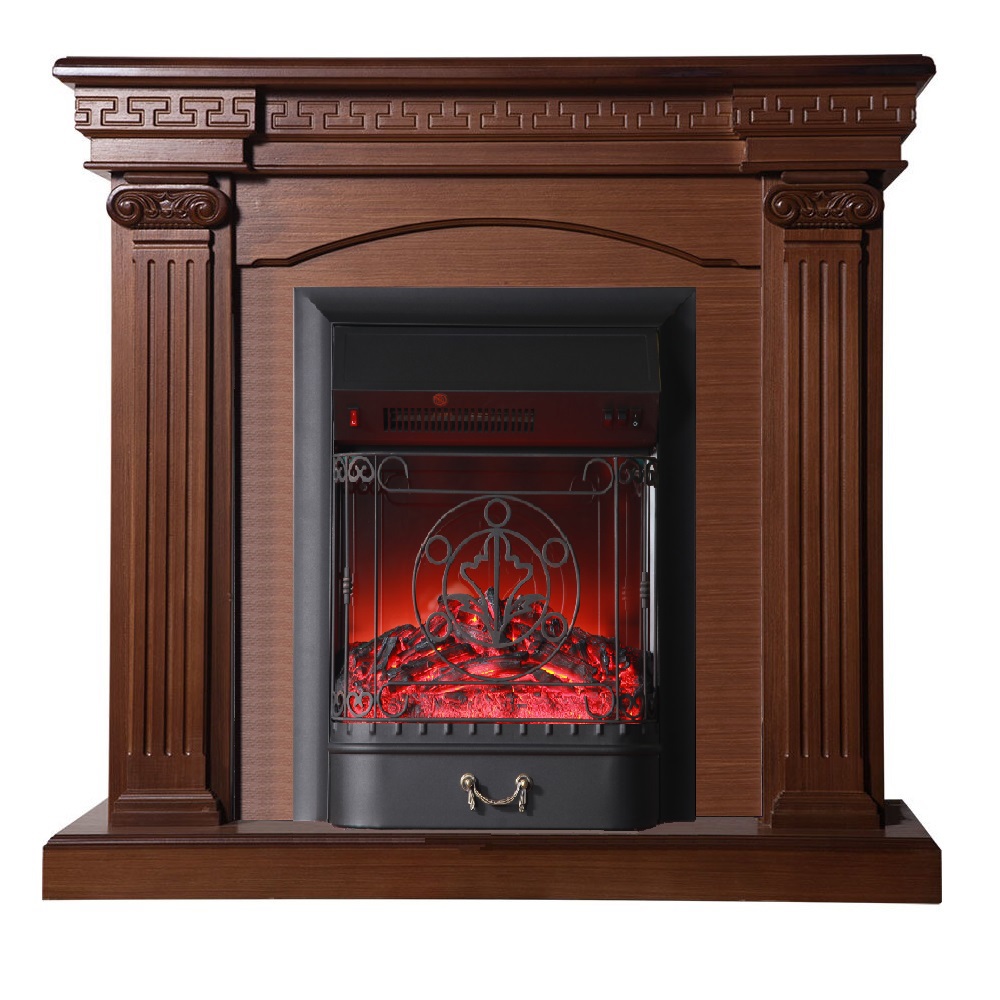 Изображение товара Каминокомплект Inter Flame Афина очаг Magestic Black мощностью 1700Вт