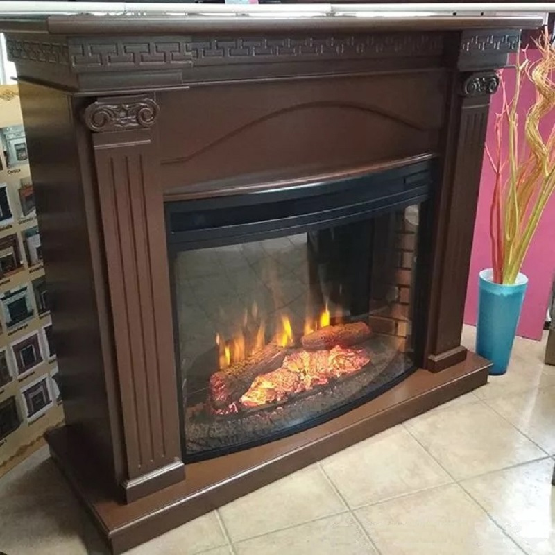 Изображение товара Каминокомплект Inter Flame Афина с очагом Panoramic 06-25 LED FX Q 1700Вт темный дуб