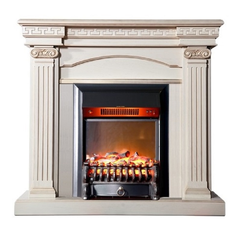 Изображение товара Каминокомплект INTER FLAME Афина с очагом Fobos Black 1700Вт