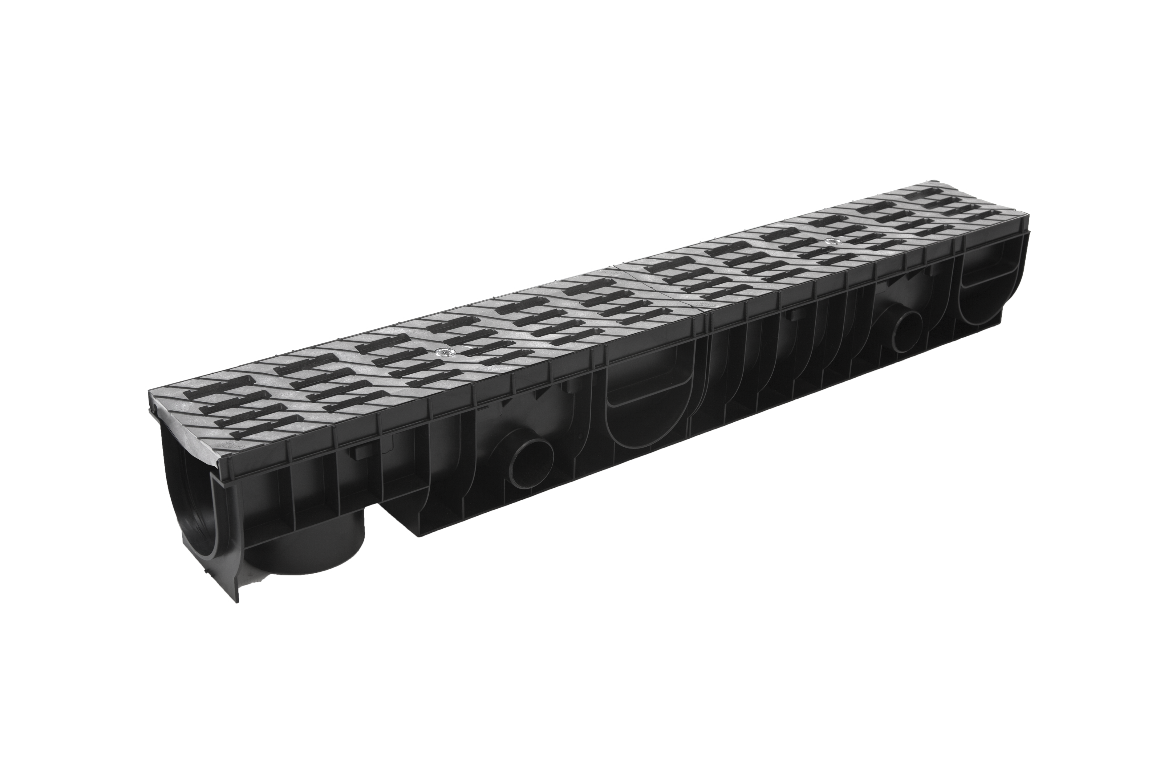 Изображение товара Лоток Ecoteck Medium с решеткой пластиковой 1010x153x145мм цвет металл