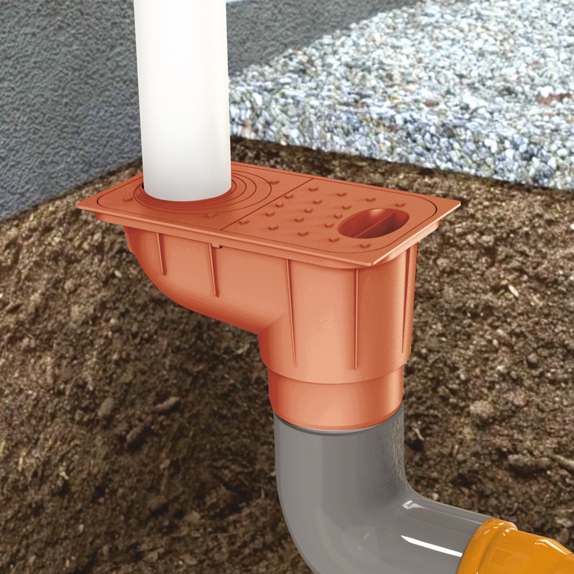 Изображение товара Трап уличный Ecoteck 302.5x169.5x234.5мм цвет терракот