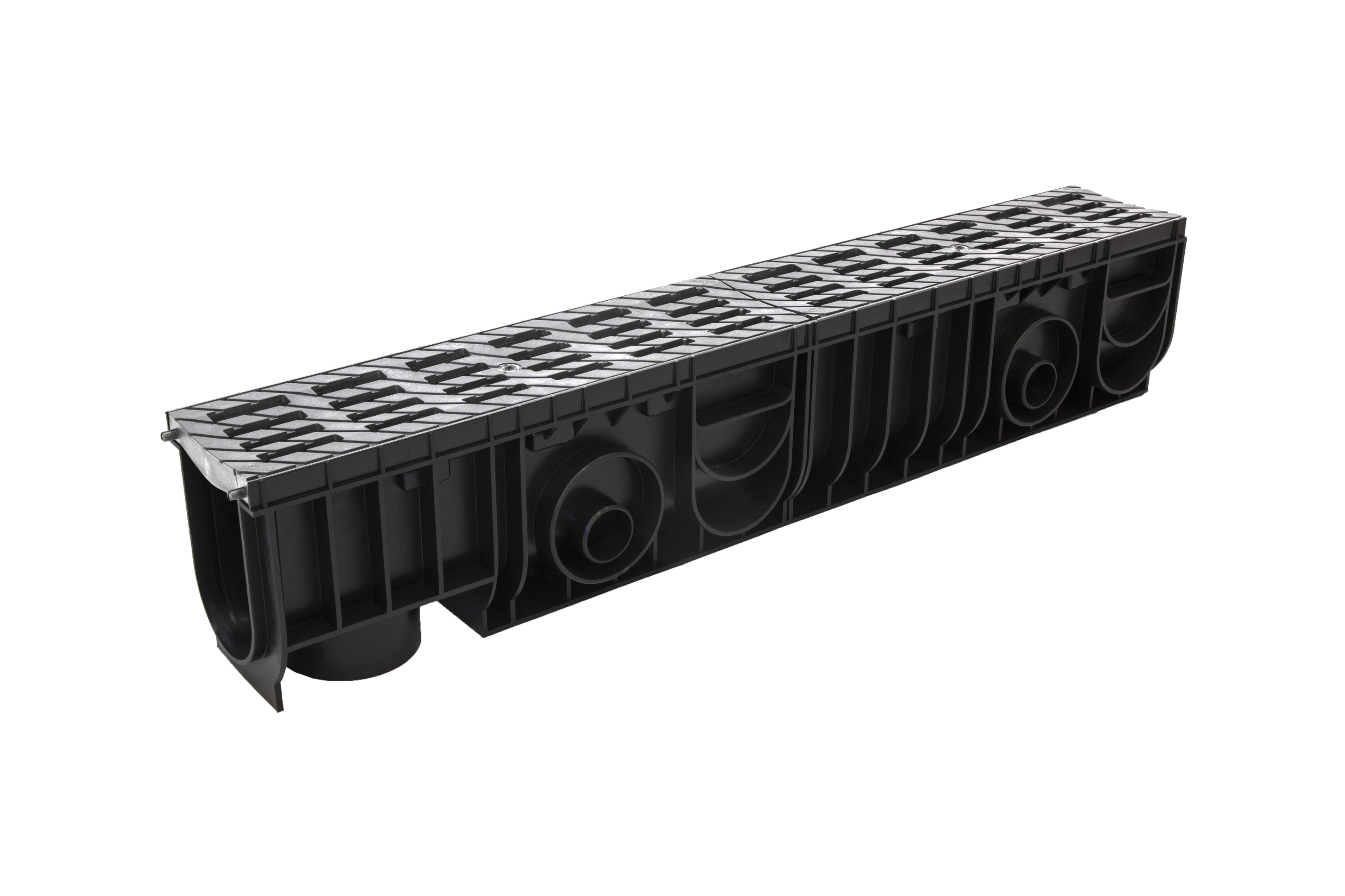 Изображение товара Лоток Ecoteck Medium с решеткой пластиковой 1010x153x195мм цвет металл