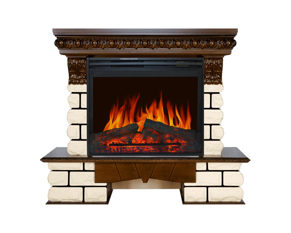 Изображение товара Каминокомплект Pierre Luxe Lord с очагом Jupiter FX New 1800Вт цвет темный дуб