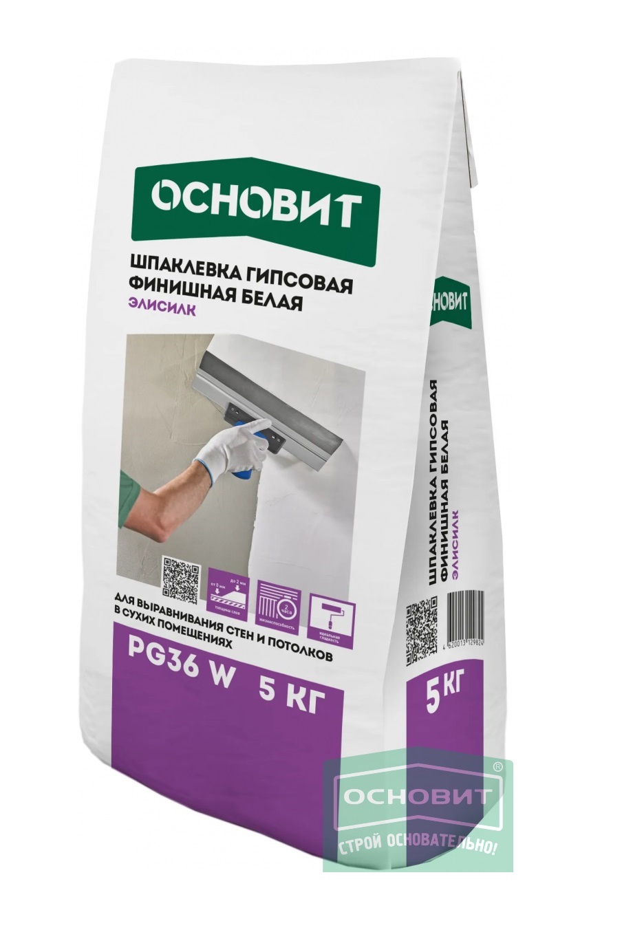 Изображение товара Шпаклевка Основит Элисилк PG36 W 5кг