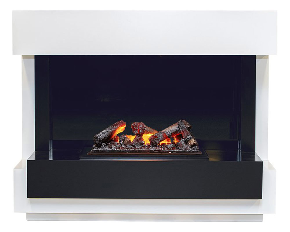 Изображение товара Каминокомплект Dimplex Cube с очагом Cassette 600 NH малый белый реалистичный 3D пламень