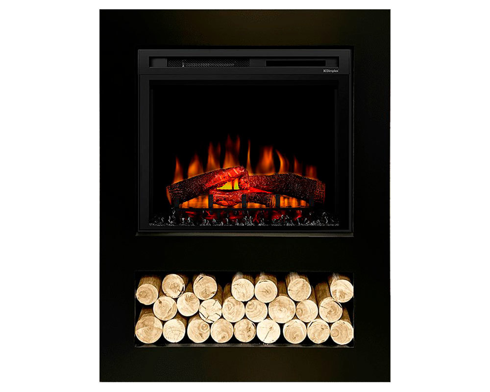 Изображение товара Каминокомплект Dimplex Loft с очагом XHD28L-INT черный с дровами