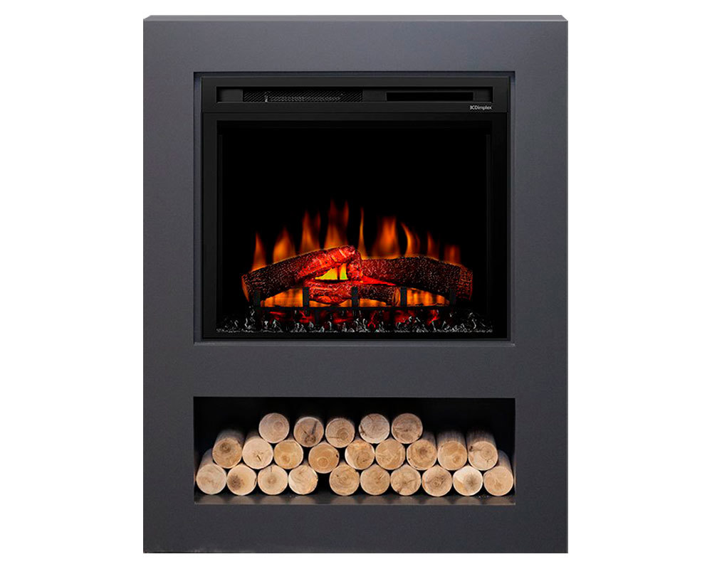 Изображение товара Каминокомплект Dimplex Loft с очагом XHD28L-INT Graphite Grey с дровами