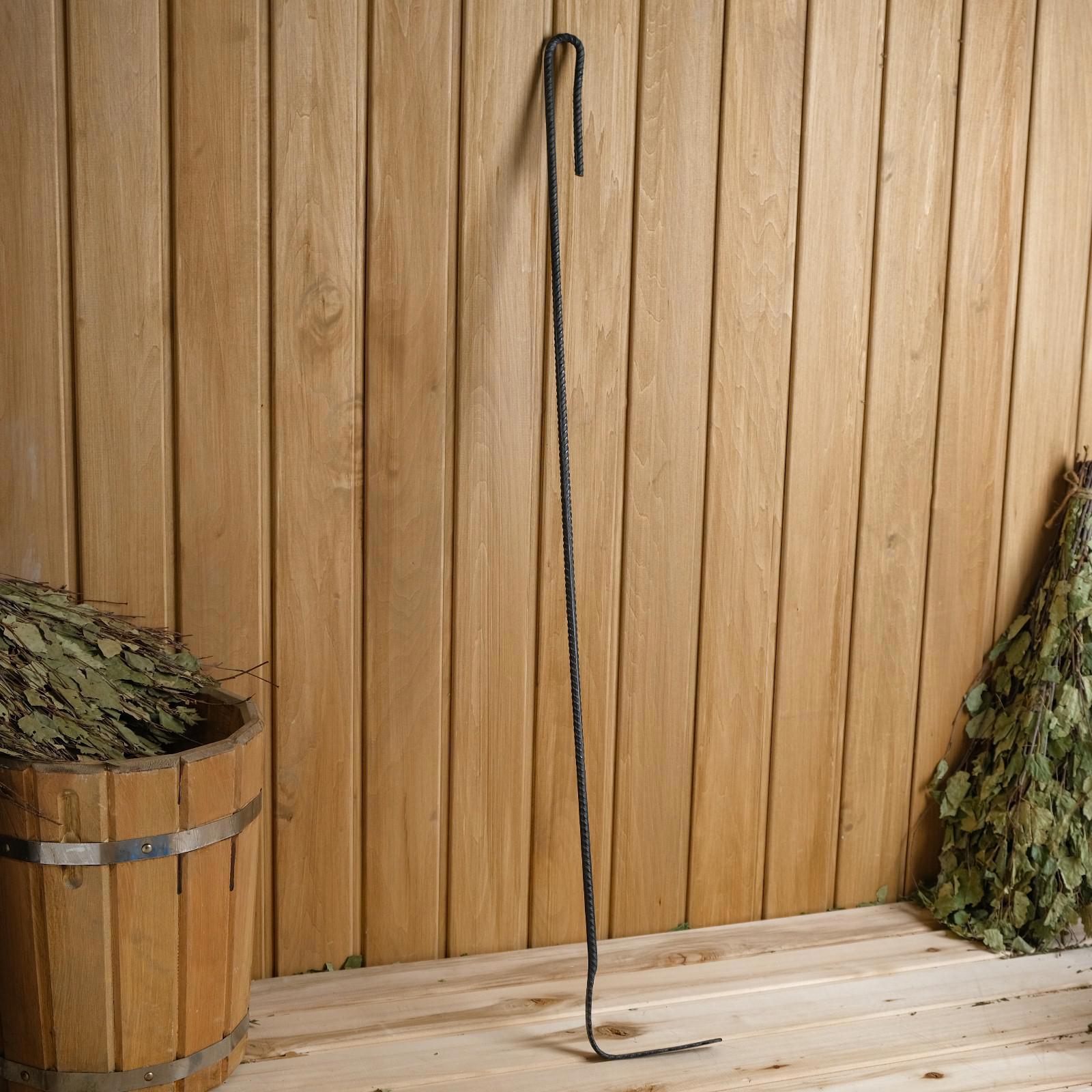 Изображение товара Кочерга Добропаровъ металлическая 90 см для камина и мангала