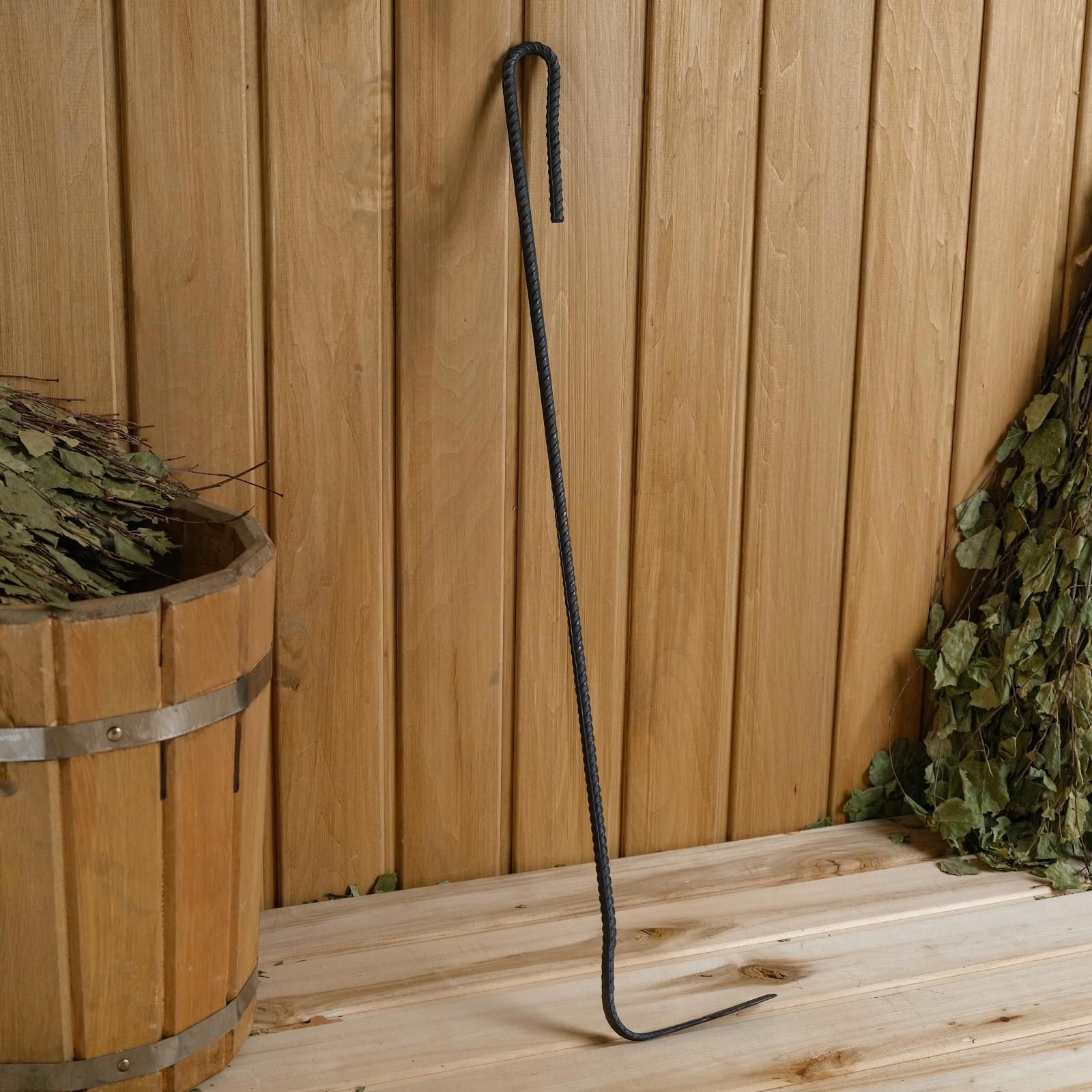 Изображение товара Кочерга Добропаровъ металлическая 65см для камина и мангала