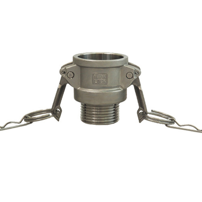 Изображение товара Камлок Titan Lock 4in соединение типа B розетка наружная резьба BSP нержавеющий TL400BSS